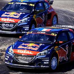 Команда Team Peugeot Hansen и смазочные материалы Total в World RX