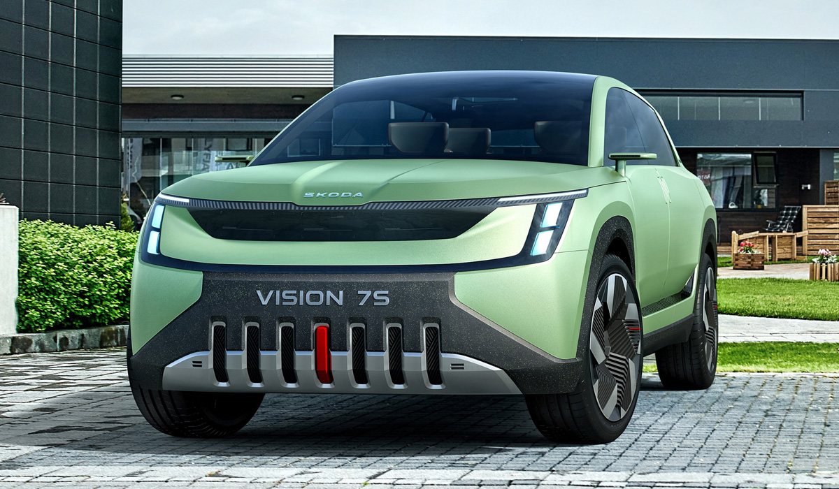 Skoda Vision 7S показала новый стиль марки