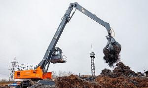 Система интеллектуальной безопасности: самый тяжелый отечественный перегружатель Е350WH оснастили встроенной системой контроля рабочей зоны